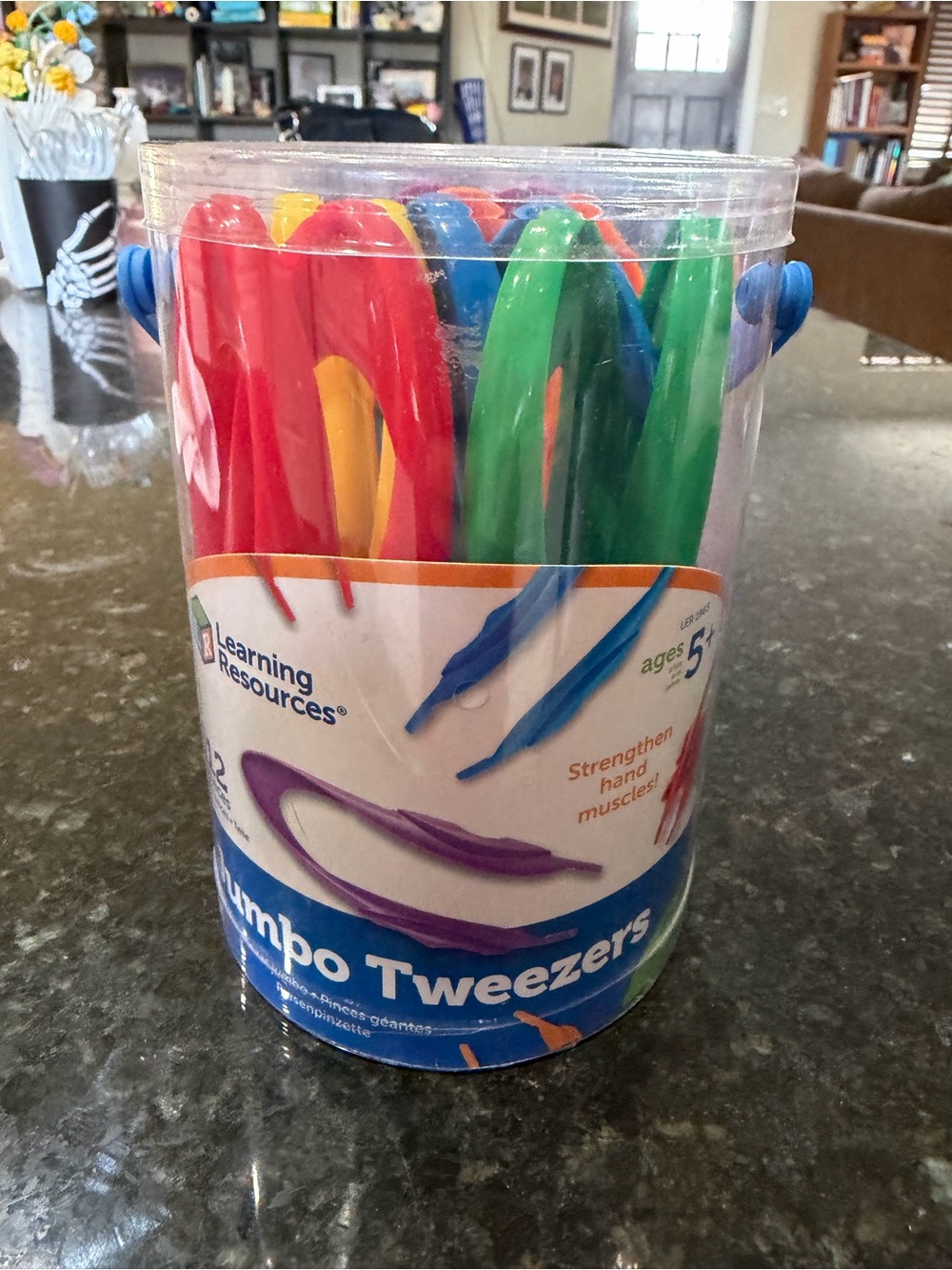 Learning Resources Jumbo Tweezers set of 12 for fine motor skills